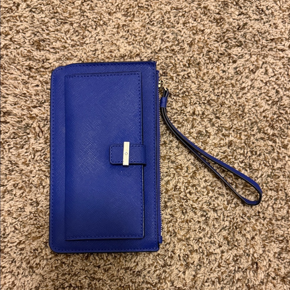 Kate spade Royal Blue Wristlet Clutch Wallet